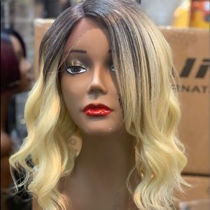 Deep wave 14 inch lace front wig